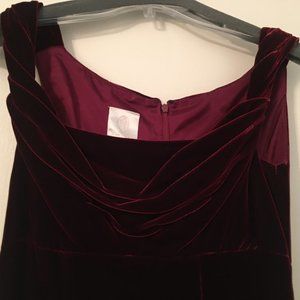 Vintage Watters & Watters Velveteen Evening Gown